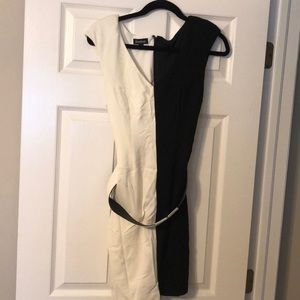 Black and white dress